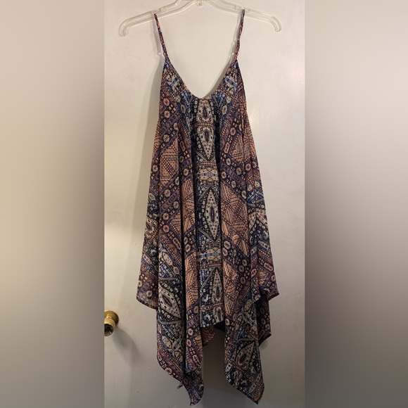 Midnight Sky Handkerchief Style Dress, Size: L, & Color: Multi Pattern - Picture 16 of 16